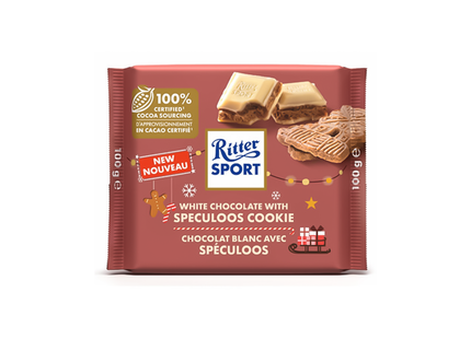 Ritter Sport - White Chocolate With Speculoos Cookie | 100 g
