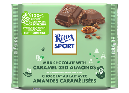 Ritter Sport - Milk Chocolate With Caramelized Almonds | 100 g