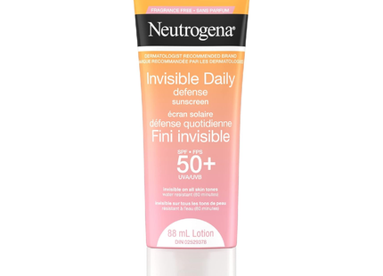 Neutrogena - Lotion Invisible Daily Defense SPF 50+ | 88 ml