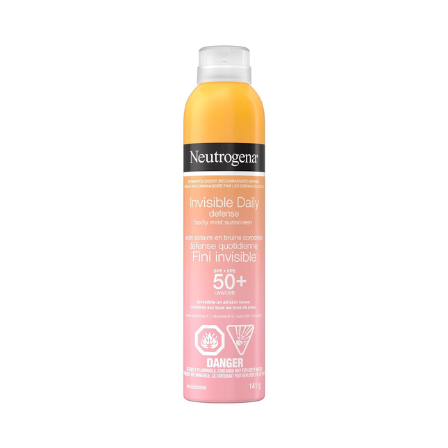 Neutrogena - Invisible Daily Defense SPF 50+ Body Mist Sunscreen | 141 g