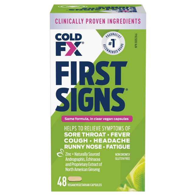 Cold-FX - First Signs Cough & Cold Capsules | 48 Capsules