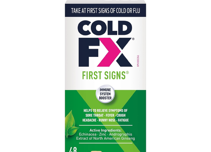Cold-FX - Premiers symptômes Toux et rhume, stimulant du système immunitaire | 48 gélules