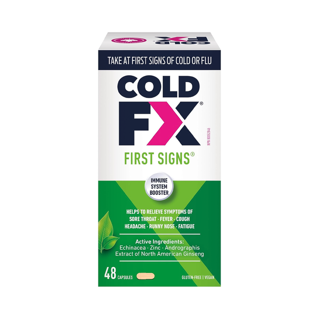 Cold-FX - Premiers symptômes Toux et rhume, stimulant du système immunitaire | 48 gélules