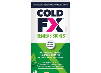Cold-FX - Premiers symptômes Toux et rhume, stimulant du système immunitaire | 48 gélules