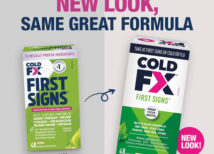 Cold-FX - Premiers symptômes Toux et rhume, stimulant du système immunitaire | 48 gélules