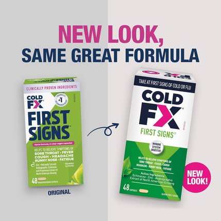 Cold-FX - First Signs Cough & Cold Immune System Booster | 48 Capsules