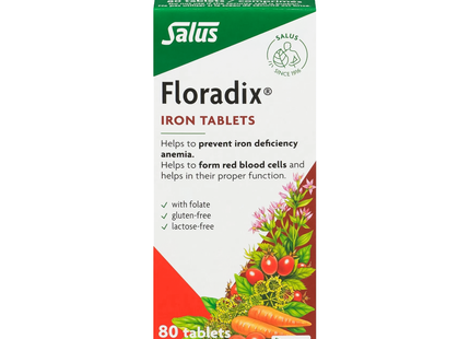Salus - Comprimés de fer Floradix | 80 comprimés