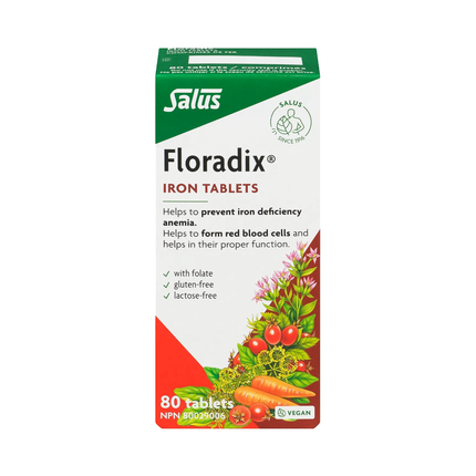 Salus - Comprimés de fer Floradix | 80 comprimés