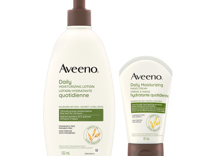 Aveeno - Daily Moisturizing Lotion + Hand Cream for Dry Skin Set | 532 mL + 97 mL