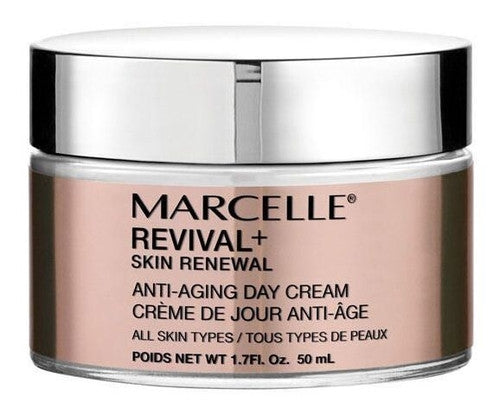 Marcelle - Revival + Skin Renewal - Crème de jour anti-âge pour tous les types de peau - Hypoallergénique et sans parfum | 50 ml