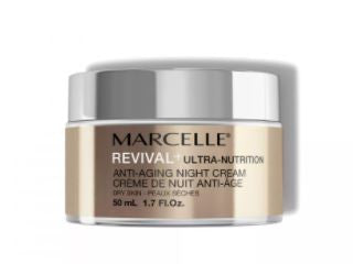 Marcelle Revival+ Ultra-Nutrition Soin Hydratation Intensive Crème de Nuit Anti-Âge Peau Sèche | 50 ml