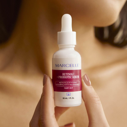 Marcelle - Sérum de nuit Rétinol + Probiotique - Affinant et régénérant | 30 ml