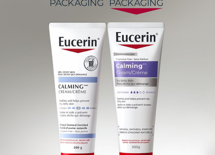 Eucerin - Calming Cream for Dry, Itchy Skin - Fragrance Free | 200 g