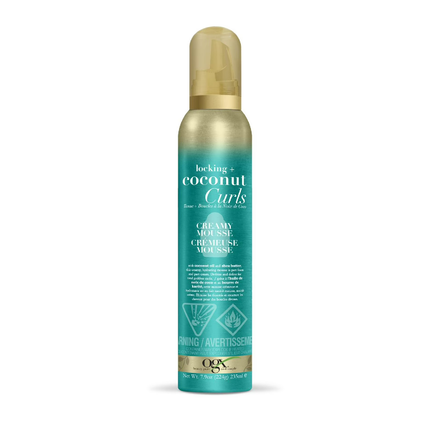OGX - Locking+ Coconut Curls Mousse crémeuse décadente | 224 g