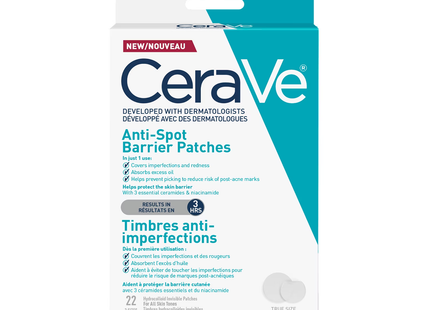 CeraVe - Anti-Spot Barrier Hydrocolloid Invisible Patches | 22 Patches