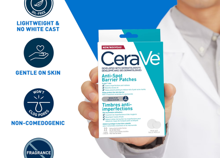 CeraVe - Anti-Spot Barrier Hydrocolloid Invisible Patches | 22 Patches