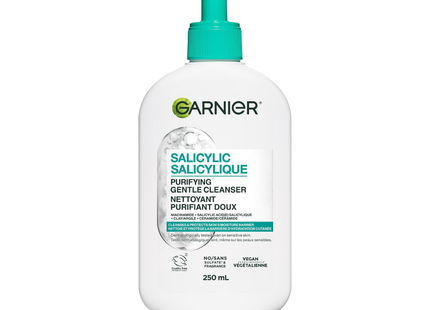 Garnier - Nettoyant doux à l'acide salicylique | 250 mL