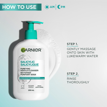 Garnier - Gentle Salicylic Acid Cleanser | 250 mL