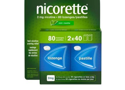 Nicorette - Mint Lozenges 2 MG | 80 Pack