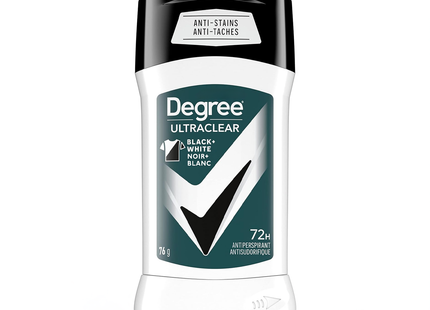 Degree - Anti-transpirant UltraClear Noir et Blanc 72 h | 76 g