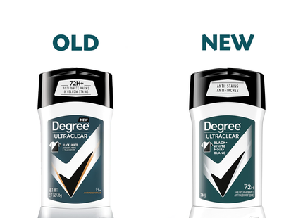 Degree - Anti-transpirant UltraClear Noir et Blanc 72 h | 76 g
