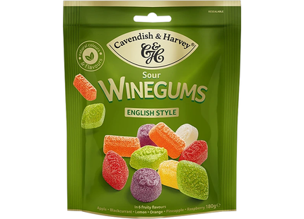 Cavendish &amp; Harvey - Bonbons acidulés au vin de style anglais | 180 g