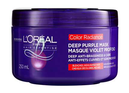 L'oréal Paris - Color Radiance Deep Purple Mask For Bleached & Highlighted Hair | 250 mL