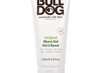 Bull Dog - Soins de la peau pour hommes Gel à raser original - Aloe, Cameline, Thé vert | 175 ml