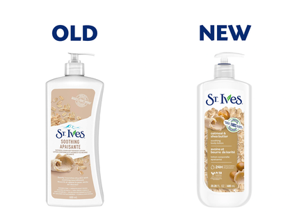 St. Ives - Lait corporel apaisant à l'avoine et au beurre de karité | 600 ml