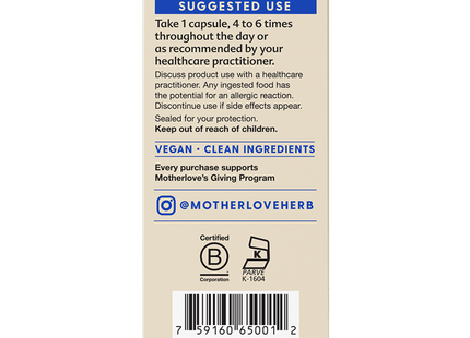 Motherlove - Moringa | 60 gélules