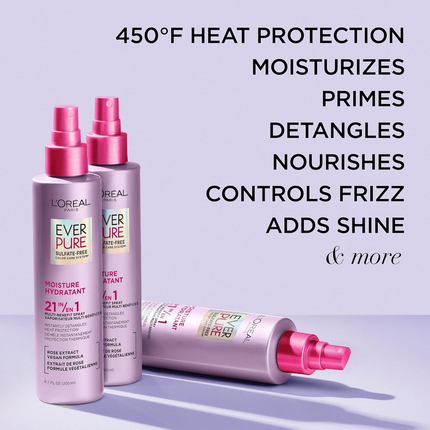 L'Oréal Paris - Ever Pure Sulfate-Free 21-in-1 Multi-Benefit Spray with Rose Extract | 200 mL