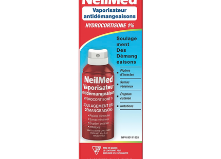 NeilMed - Vaporisateur anti-démangeaisons à l'hydrocortisone 1 % | 90 g