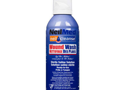 NeilMed - Wound Wash Sterile Saline Solution | 177 mL