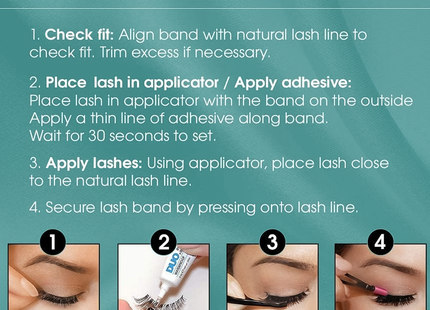 Ardell - Kit de cils Deluxe Pack - 110 - Noir | 2 paires de cils – Adhésif et applicateur de cils