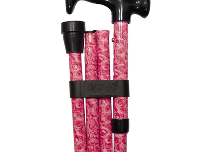 Card Health Cares - Folding Travel Cane | Roses