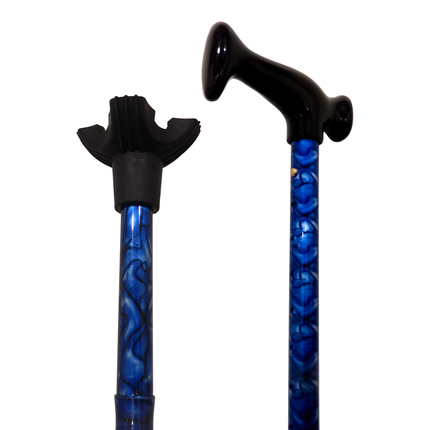 Card Health Cares - Folding Travel Cane | Blue Waves