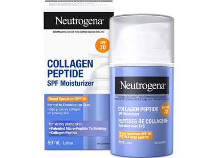 Neutrogena - Crème hydratante au collagène et aux peptides FPS 30 | 59 ml