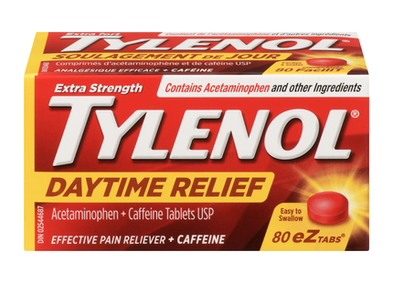 Tylenol - Extra Strength Daytime Relief | 80 eZ Tabs