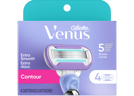 Gillette - Venus Extra Lisse Contour Recharge | 4 Cartouches