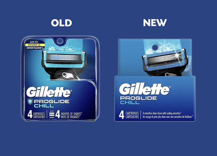 Gillette - ProGlide Chill Refill | 4 Cartridges