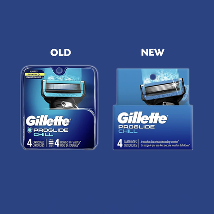 Gillette - Recharge ProGlide Chill | 4 cartouches
