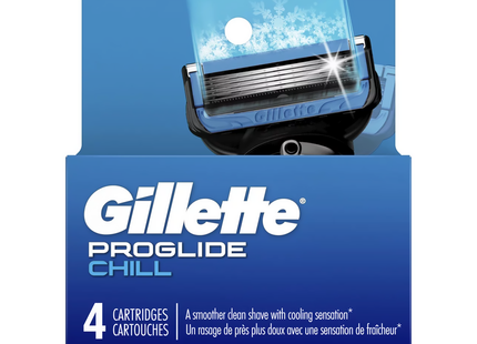 Gillette - ProGlide Chill Refill | 4 Cartridges