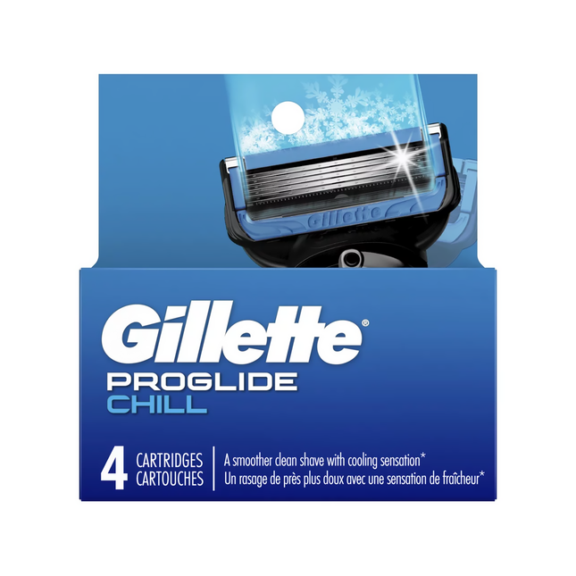 Gillette - Recharge ProGlide Chill | 4 cartouches