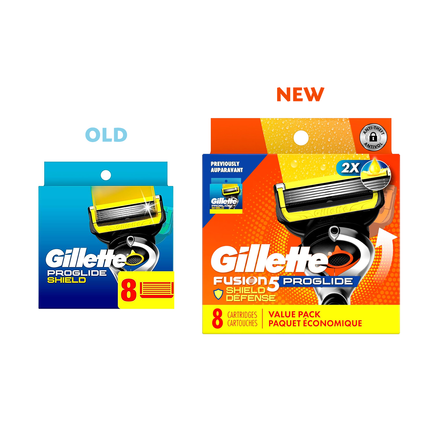 Gillette - Lames de rechange ProGlide Shield Fusion5 | 8 cartouches