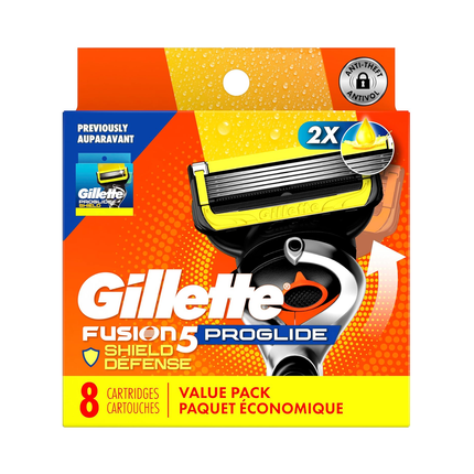 Gillette - Lames de rechange ProGlide Shield Fusion5 | 8 cartouches