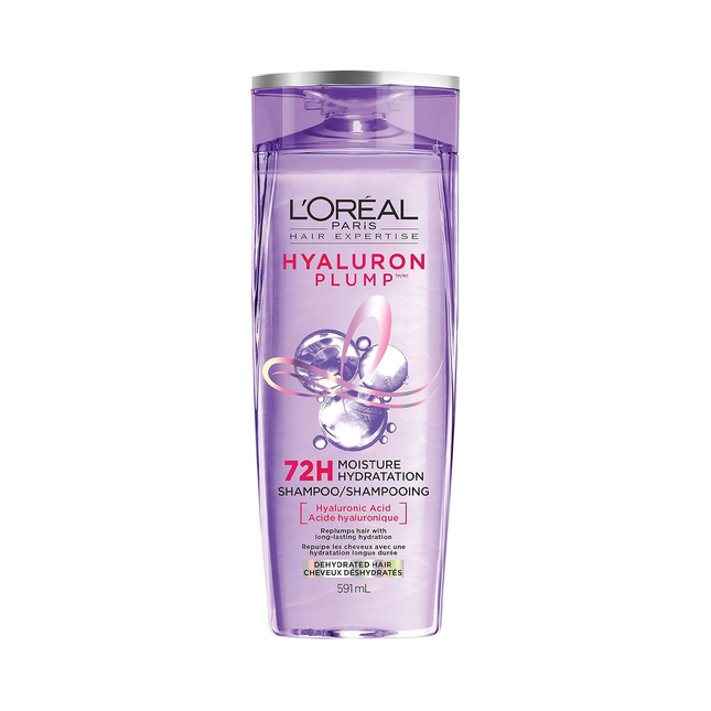 L'Oréal Paris - Hyaluron Plump 72 H Moisture Shampooing Hydratant Cheveux Déshydratés | 591 mL