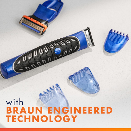 Gillette - 3-in-1 Styler | 1 Cartridge + 1 Trimmer + 3 Combs + 1 Battery