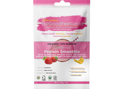 Mangez bien, sentez-vous bien - Smoothie protéiné, fraise-banane | 250 g