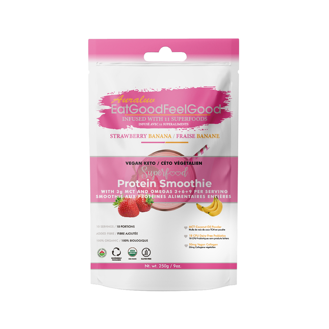 Eat Good Feel Good - Protein Smoothie, Strawberry Banana | 250 G