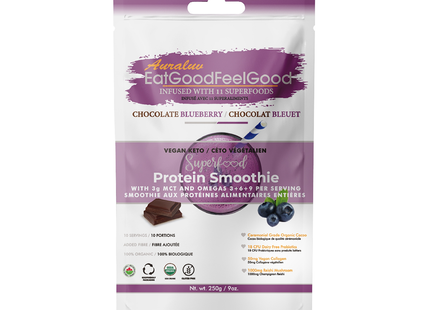 Eat Good Feel Good - Protein Smoothie, Blueberry Chocolate | 250 g